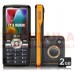 CELULAR LG GM205 PRETO E LARANJA CAMERA 2.0 MP MP3 PLAYER RADIO FM